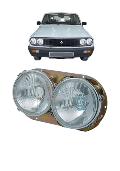 Renault 12 Toros Ön Far Sağ Sol Takım Halinde Çift Yuvarlak Model