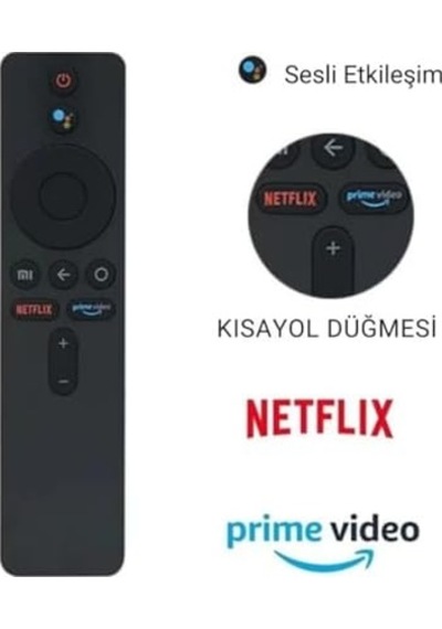 Mi Tv Stick İle Uyumlu Uzaktan Kumanda, Tv Box İçin Uzaktan Bluetooth Kumanda