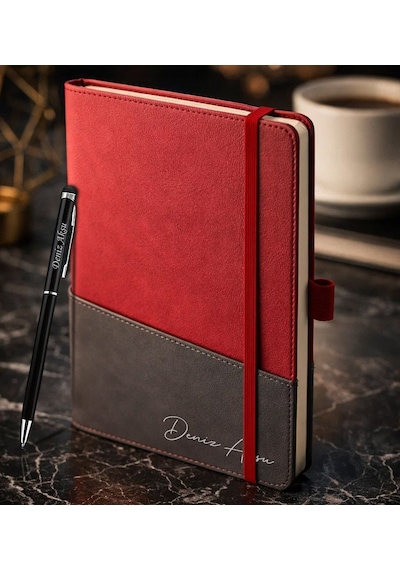Bk Gift Kişiye Özel Kırmızı Termo Deri Defter Ve Touchpen Kalem Seti -17, Kurumsal Ve Özel Hediye, Yeni İş Hediyesi Kobitmeyencom36016 Bk Gift