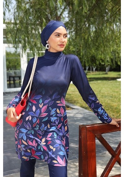Remsa Likralı Tam Kapalı Mayo 280-522 Lacivert Lacivert