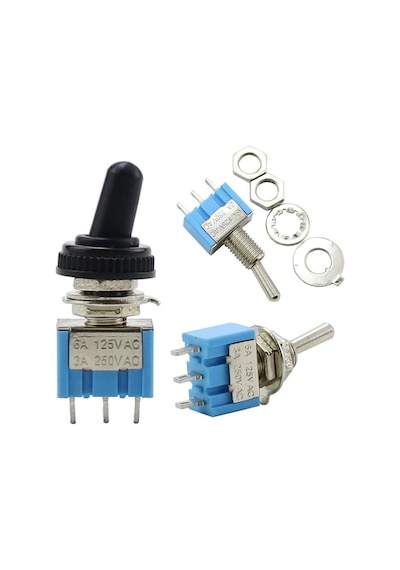 Mts-103 Mini Toggle Anahtar 3a 250v On / Off / On 3 Pin 3 Pozisyon Uyumlu