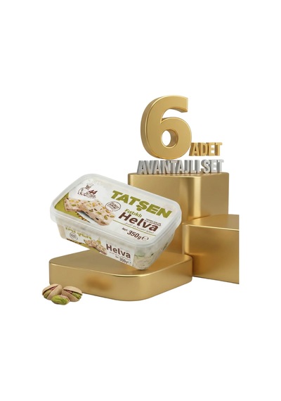 Tatşen Helva Fıstıklı 6x350 Gr