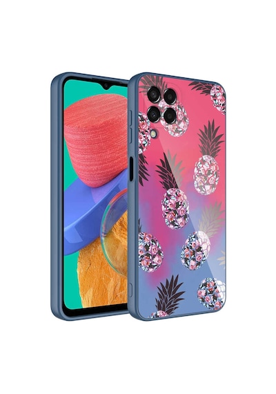 Zore Galaxy Uyumlu M33 Kılıf Kamera Korumalı Desenli Sert Silikon Epoksi Kapak - No3 No3