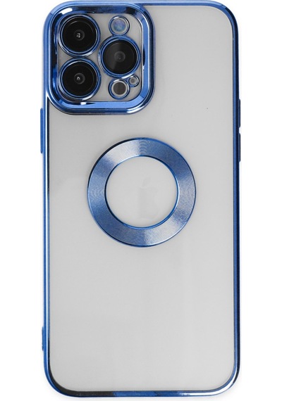 Apple Uyumlu - iPhone 14 Pro Max Kılıf Slot Silikon - Mavi