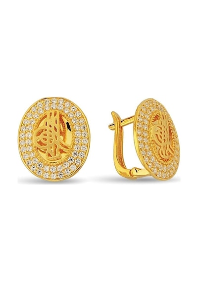 Çgk Çiğdem Gürel Kuyumculuk Tuğra Altın Küpe 04 Tugrakpe04 14yenikp0006 Gold