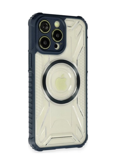 Apple Uyumlu iPhone 14 Pro Max Kılıf Prag Magneticsafe Kapak - Lacivert 0.2M-Çok Renkli