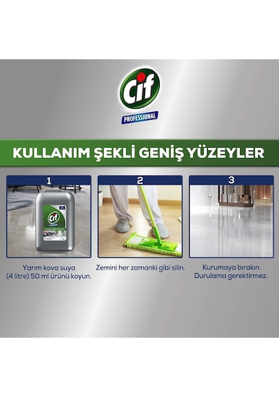 Cif Profesyonel Genel Yüzey Temizleyici Çok Amaçlı Genel Yüzey Temizleyici 10L