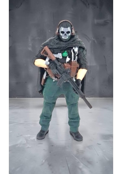 Ghost Call Of Duty Figür - 15 Cm Özel Tasarım Koleksiyonluk