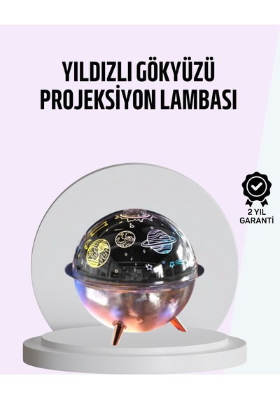Usb - 379 - Şarjlı Uzay Temalı Işık Projektörü - Matxzngz - Hava Nemlendirici