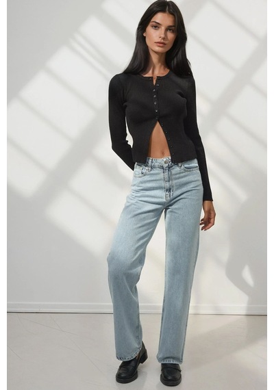 Hiccup Straight Fit Jeans Açık Mavi Denim