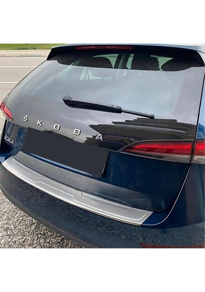 Skoda Scala Arka Tampon Eşiği - Krom Hb 2020+