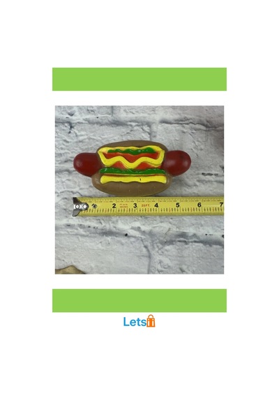 Sesli Hot Dog Şeklinde Eğlenceli Köpek Oyuncağı