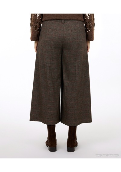Yargıcı Wide Leg Normal Bel Pantolon 26kkpn3032x 003 Kahverengi