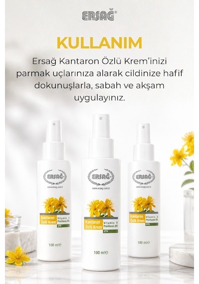 Ersağ Kantaron Özlü Cilt Bakım Kremi 100 ML