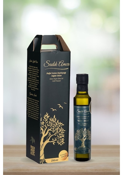 Erken Hasat Soğuk Sıkım Natürel Sızma Zeytinyağı 250 Ml. Cam Şişe