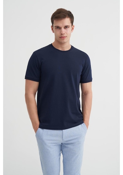Cazador 4620 Bisiklet Yaka T-shirt Lacivert - Cazador 4620 Bisiklet Yaka T-shirt Lacivert -