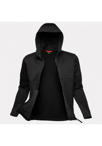 Tech Hooded Midlayer Jacket - Black - L Siyah-antrasit