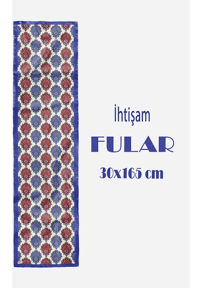 İhtişam Desen Şık & Zarif Kadın Aksesuarı Saten Fular 30x165cm Çok Renkli