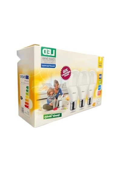 Ecolite 12w Led Ampul 3'lü Paket 1521 Lümen, 100w Eşdeğer, E27 Duy, 3000k Sarı Işık, Opal Cam,%88 Enerji Tasarrufu, 15000 Saat Ömür Enerji Sınıfı E 10c