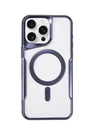 Newface Apple İphone 15 Pro Max Kılıf Boyi Magsafe Silikon Kapak - Lacivert