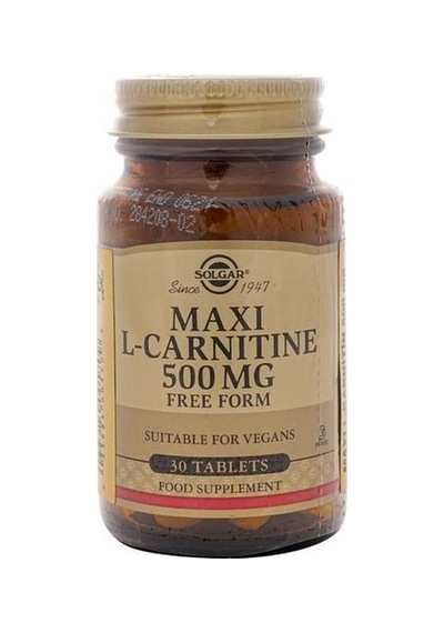 Solgar Maxi L-carnitine 500 Mg 30 Tablet 033984005709