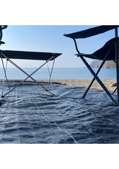 Çadır Altı Brandası 2x3 Metre Yer Ösrtüsü Çadır Zemin Örtüsü Çadır Matı Kamp Çadır Pedi Siyah