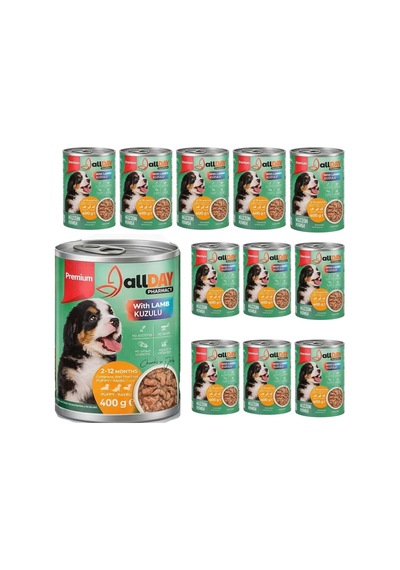 Allday Kuzulu Yavru Köpek Konservesi 400 Gr X 12 Adet