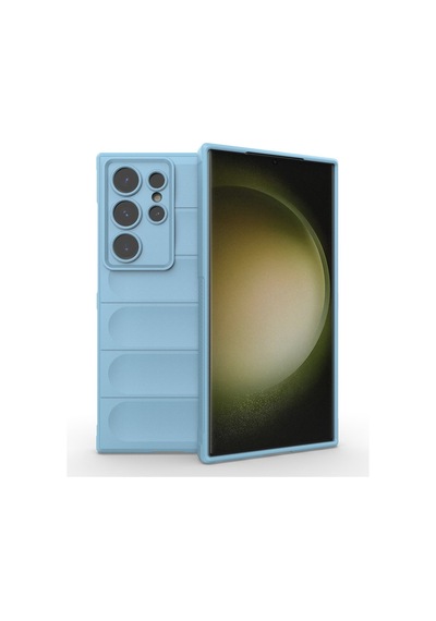 Samsung Galaxy  Uyumlu  S24 Ultra Kılıf Optimum Silikon - Sky Blue
