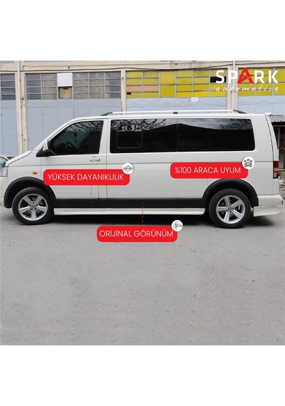 Volkswagen Transporter T5 2009-2014 Yıl Aralığı Uyumlu Uzun Şase Sağ Sürgü Dodik Seti 11 Parça