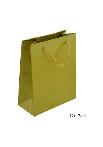 12X17 Cm  Gold Renk Tutma Ipli 25 Li Karton Çanta