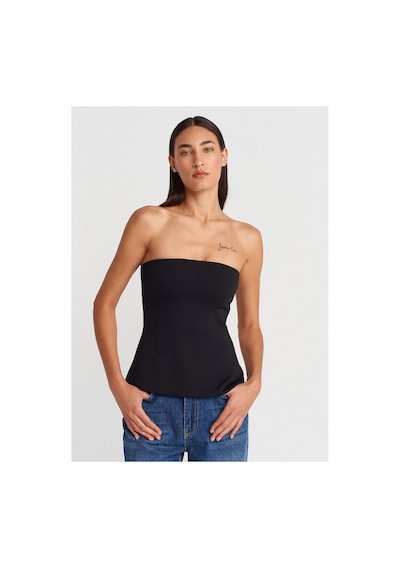 Dilvin Straplez Top M, Siyah