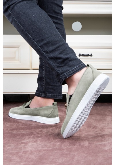 Ritzy Hakiki Deri Süet Erkek Günlük Ayakkabı, Loafer Ayakkabı