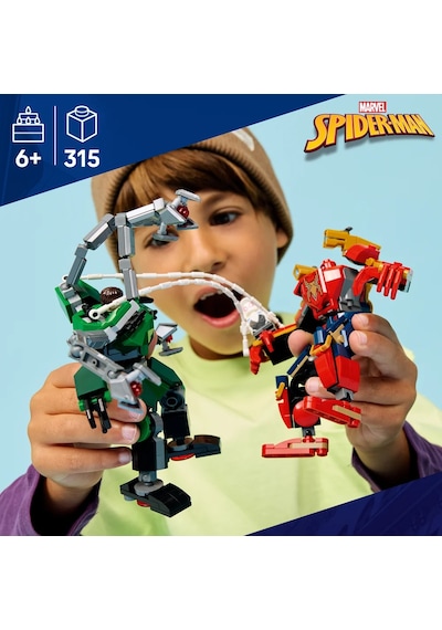 LEGO® ǀ Marvel Robot Savaşı: Örümcek Adam, Doktor Oktopus’a Karşı 76338 - 6 Yaş ve Üzeri Çocuklar için Oyuncak Yapım Seti  (315 P)