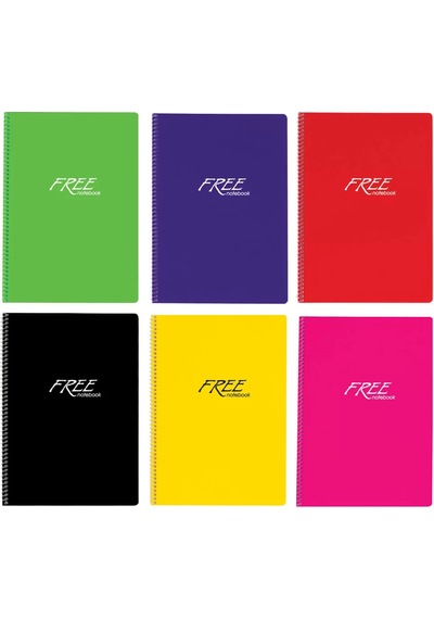 Keskin Color Free Pastel Defter Pp Kapak Çizgili A4 80 Yaprak 320421-99