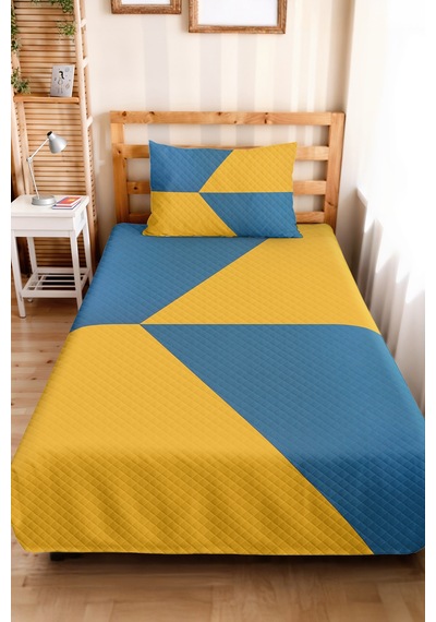 Mavi Geometrik Genç Odası Tek Kişilik Pike Takımı - Sarı Modern 160x220 Cm Kapitone Yatak Örtüsü Dumanlı Ufuk Yumuşaklığı Mavi Geometrik Genç Odası Tek Kişilik Pike Takımı - Sarı Modern 160x220 Cm Kapitone Yatak Örtüsü Dumanlı Ufuk Yumuşaklığı