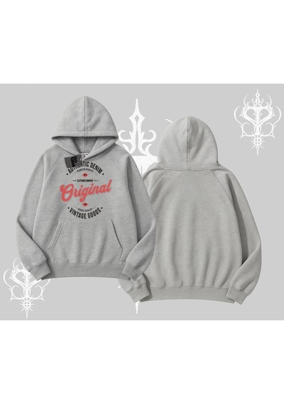 Startmore Kapşonlu Sweatshirt Authentic Denim Original Gri