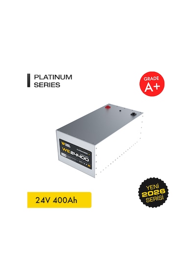 Werer Energy 24V 400Ah LiFePO4 Platinum Series Bluetooth'lu Lityum Demir Fosfat Akü