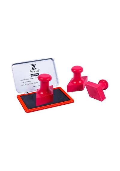 Mühür Özel Alaşım Kauçuk Kaşe Kırmızı Renk Diamond 35x60mm