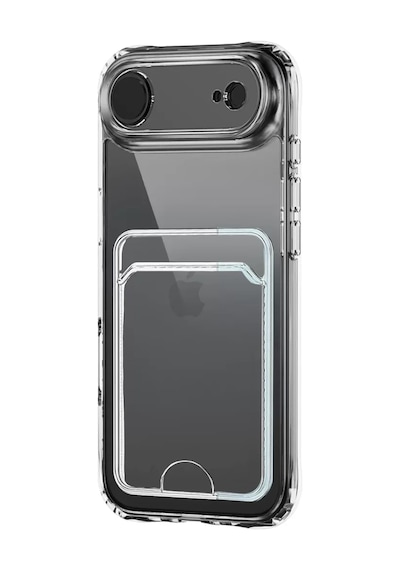 Newface Apple iPhone Uyumlu 17 Air Kart Şeffaf Silikon - Şeffaf