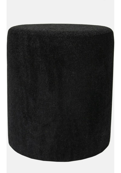 Lines Teddy Kumaş Black Puf Siyah