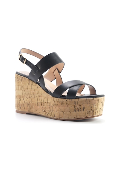 Nine West Monsa 5fx Siyah Kadın Dolgu Topuk Sandalet 000000000101929053 Siyah