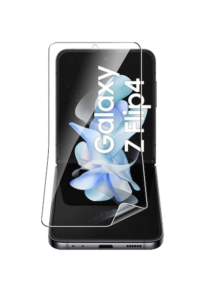 Samsung Uyumlu Galaxy Z Plip 4 Nano Kırılmaz Cam Ekran Koruyucu Şeffaf