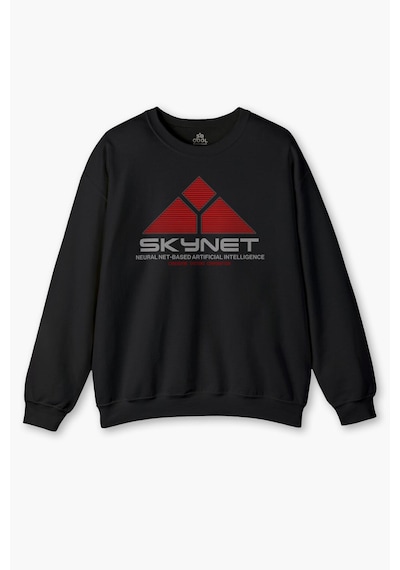 So Cool Siyah Sweatshirt Yapay Zeka Skynet Terminator Artificial Intelligence Aı Baskılı Sweat Siyah
