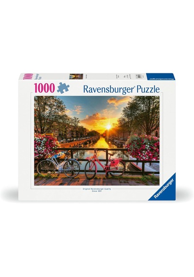 Ravensburger 1000 Parça Bicycles İn Amsterdam Puzzle