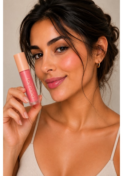 Spf30 Likit Allık Glowing Pink 03 Fırça Aplikatörlü Kolajen Hyalüronik Asit E Ve C Vitamini / Liquid Joy Blush Pembe