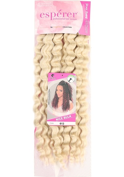 Nice Bulk Afro Su Dalgası Saç - Platin