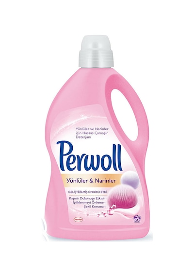 Perwoll Yünlüler ve İpekler Sıvı Çamaşır Deterjanı 50 Yıkama 3 L