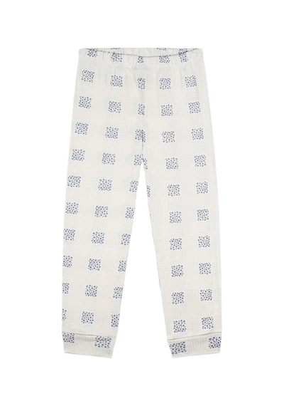 Antebies Organik Krem Uzun Kollu Kız Çocuk Pijama Takımı Renkli