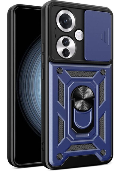 Nihcase Oppo Reno 11f 5g Kılıf Magnetik Standlı Kamera Korumalı Slide Sürgülü Cover Kapak