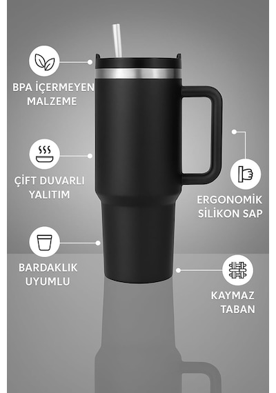 Profesyonel 304 Paslanmaz Çelik 4 Mevsim Sıcak Ve Soğuk Çay Kahve Termosu Paslanmaz Çelik 1.2 Litre Termos Suluk Ge Diğer